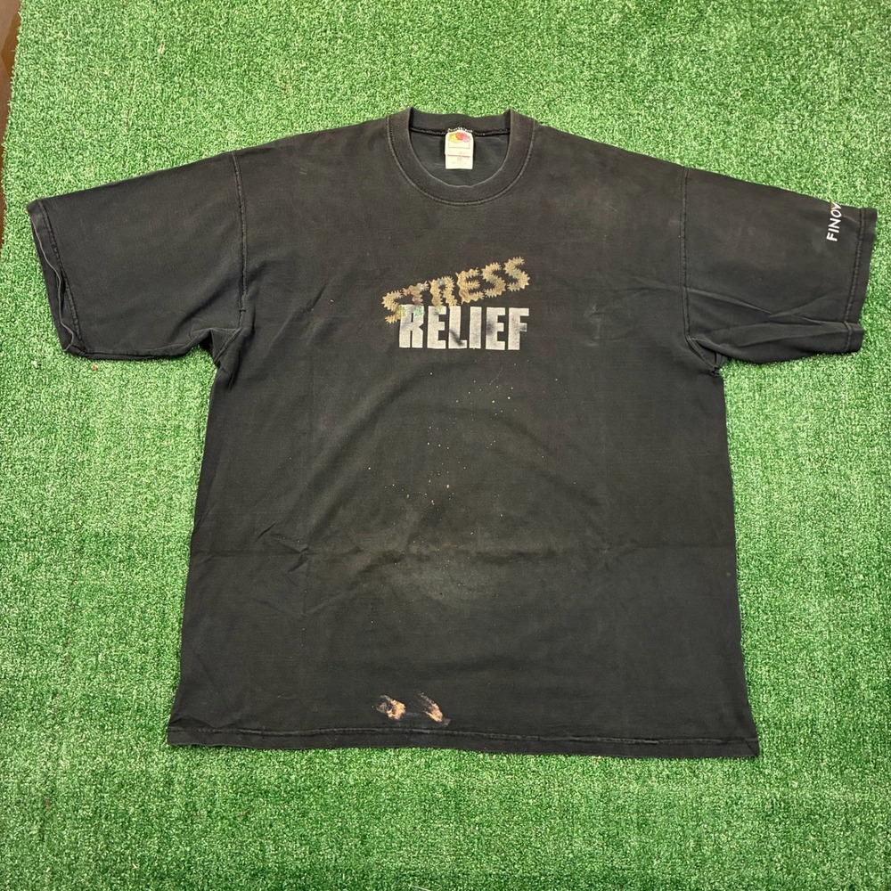 Vintage 90's Weed Promo Stress Relief Graphic T-shirt
